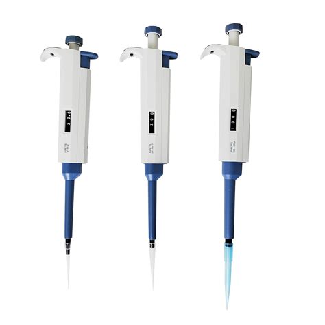 Starter Set Of 3 Variable Volume Single Channel Pipettes Adjustable