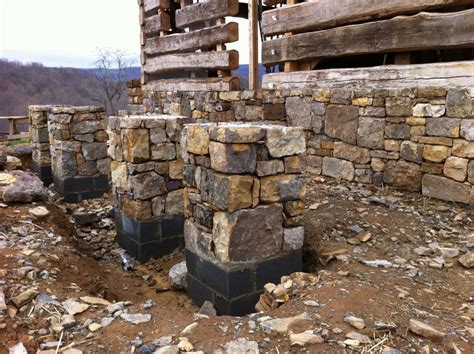 Stone Piers In Rocky Ground Handmade Houses With Noah Bradley