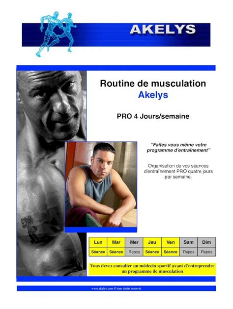 Pdf Faire Sont Programme Personnel Routine De Musculation