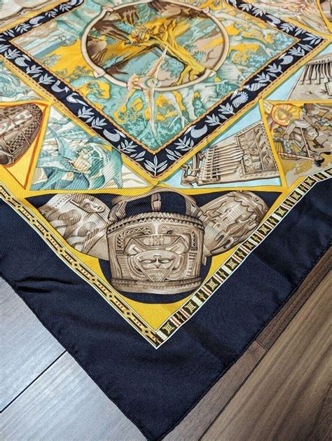 RARE VINTAGE HERMES Silk Scarf AU SON DU TAM TAM Ca Gem