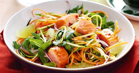 Salmon Salad With Chilli Caramel Dressing