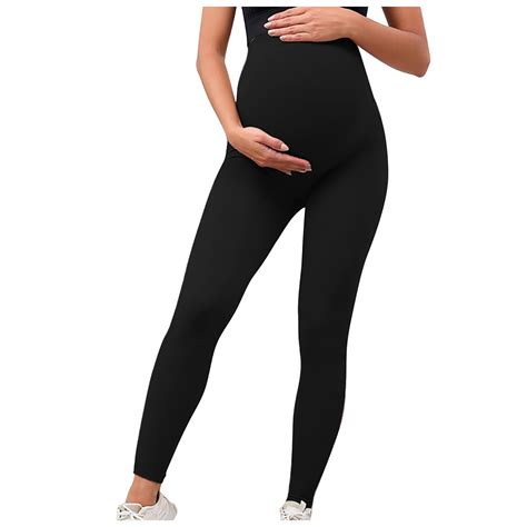 FFENYAN High Waist Maternity Leggings For Pregnant Women Comfortable