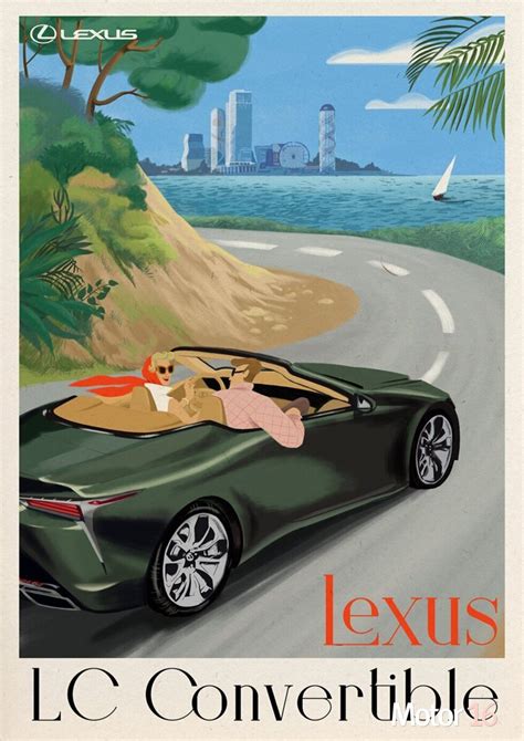 Lexus LC Cabrio Pósteres de viajes Motor16