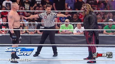 Full Match Brock Lesnar Vs The Fiend Bray Wyatt Smackdown Live