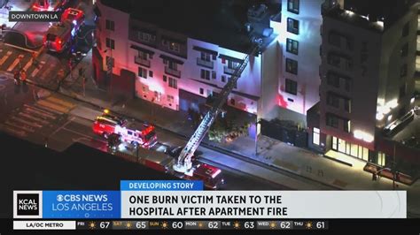 Man Severely Burned In Apartment Fire In Downtown LA YouTube