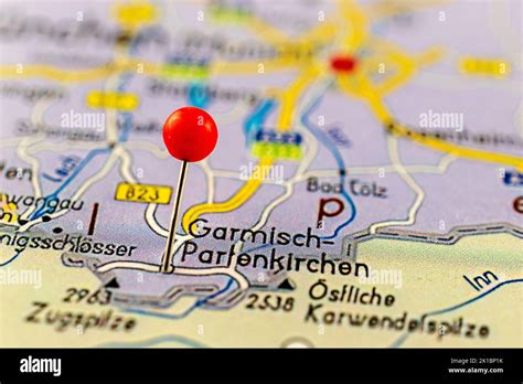 Mapa De Garmisch Partenkirchen Primer Plano Del Mapa De Garmisch