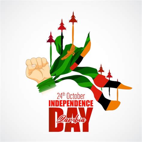 Premium Vector Vector Illustration For Zambia Independence Day Banner