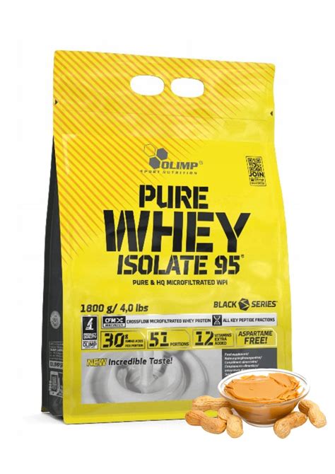 Olimp PURE WHEY ISOLATE 95 1800g BIAŁKO IZOLAT WPI Masło orzechowe