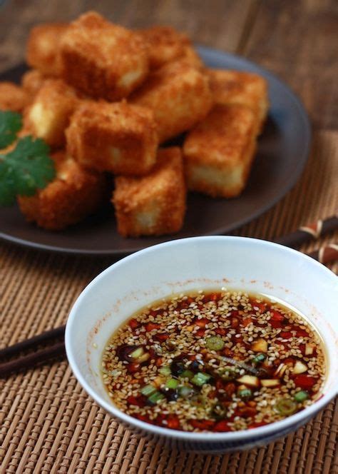 Panko Tofu With Sesame Soy Dipping Sauce SO GOOD Mike Said This