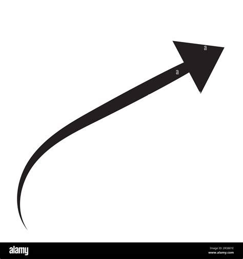 Arrow Symbol Set Of Doodle Or Sketch Outline Of Circle Curve Swipe Up