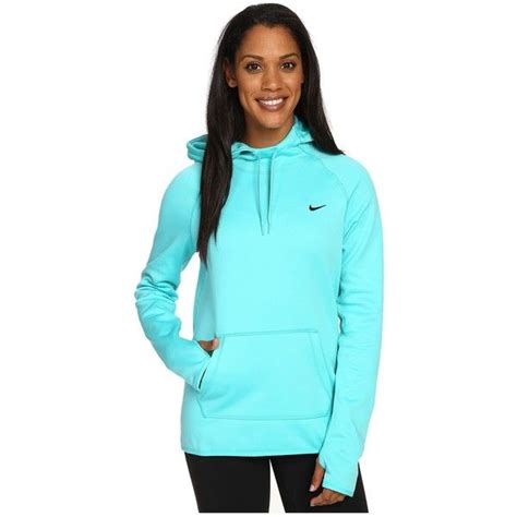 Nike All Time Pullover Hoodie Hyper Jadeblack Womens Long Sleeve 50 Liked On Polyvore