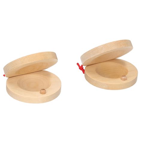 Meterk Pair Of Castanets Wooden Castanet Finger Clappers Musical