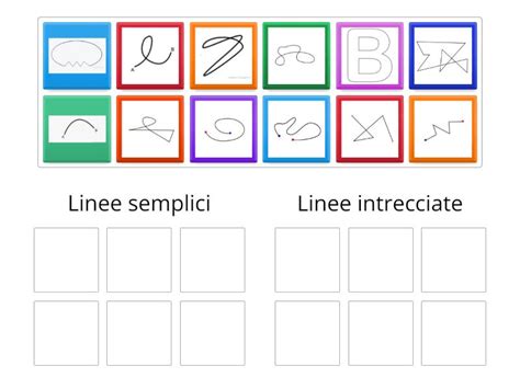 Linee Semplici O Intrecciate Group Sort