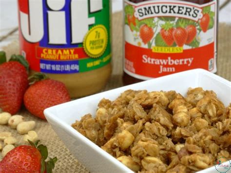 Peanut Butter And Jelly Granola A Homemade Granola Recipe