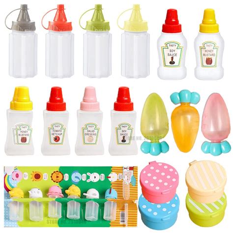 Japanese Style 1 7 Pcs Mini Ketchup Bottle Mini Condiment Dispenser