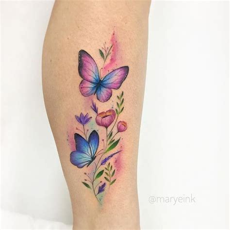 Tatuaje De Mariposa Y Flores Mom Tattoos Trendy Tattoos Body Art