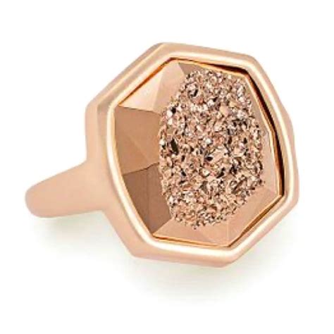 Kendra Scott Jewelry Kendra Scott Rose Gold Drusy Ring Poshmark