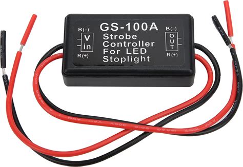 GS 100A 12 24VDC Strobe Controller Flasher Module Car Brake Light Tail