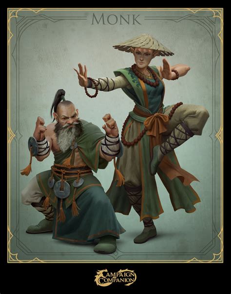 Monk Fantasy Character Art Print — Forrest Imel