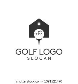 Golf House Logo Design Inspiration Stock Vector (Royalty Free ...