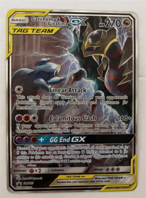 Mavin Pokemon Garchomp And Giratina Gx Sm Promo Ultra Rare Full