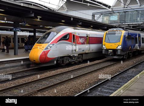 Lner Azuma At Leeds Station Of The New Lner Fleet Of Hitachi 800 Class