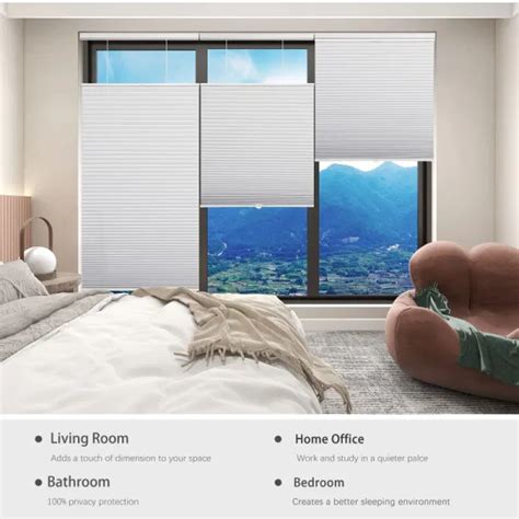 Dropship Wellsource Blackout Cellular Shades Cordless Top Down Bottom