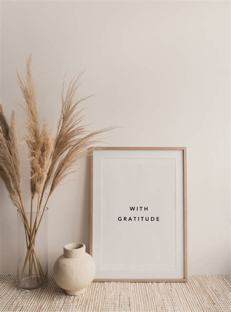 With Gratitude Printable Wall Art Quote Print Modern | Etsy