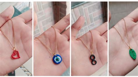 How To Make Chain Pendants Mouldit Clay Pendants Clay Pendant