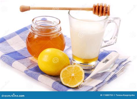 Milk With Honey Royalty Free Stock Photo Image 11880755