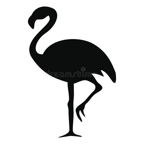 Silhueta Do Flamingo Ilustra O Do Vetor Ilustra O De Cole O