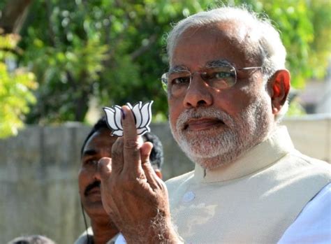 PICS Narendra Modi Votes Flaunts Selfie