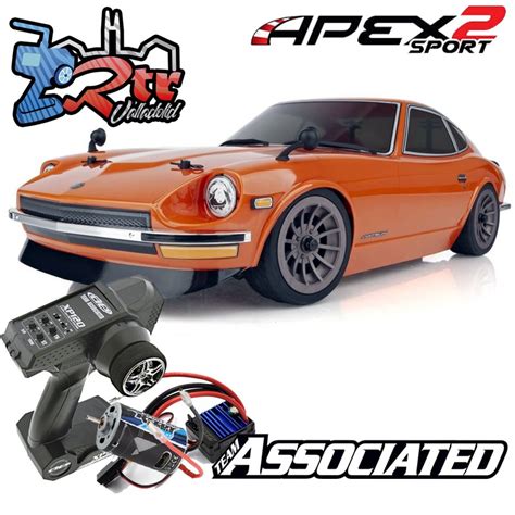 Rally Car Apex Sport Datsun Z Rtr Team Asociated Escobillas Wd