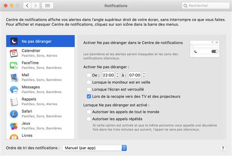 Utilisation Des Notifications Sur Votre Mac Assistance Apple Fr