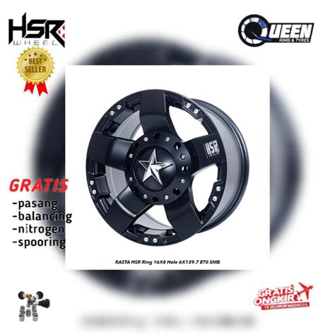 Jual VELG RACING SEMI OFFROAD R16 PCD 6x139 7 HSR RASTA Untuk Mobil