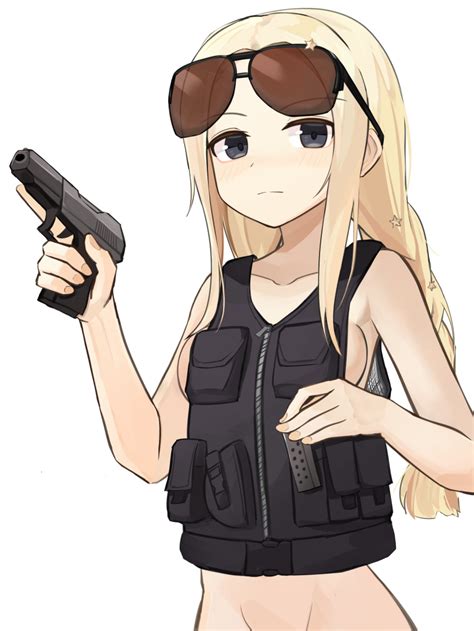 Rule Absurdres Ammunition Pouch Black Vest Blonde Hair Blue Eyes