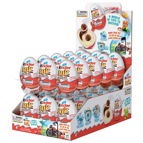 Kinder Joy Surprise Eggs With Toy Inside: 12-Piece Box Candy Warehouse ...