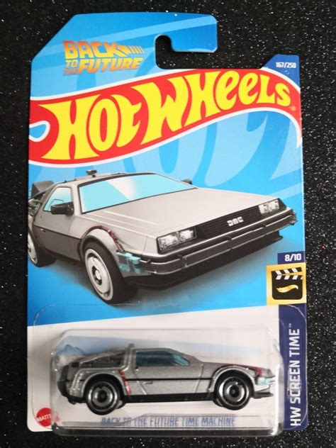 Hot Wheels Back To The Future Time Machine BTTF Delorean Screen Time Hobbies Toys Toys