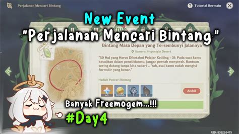 Day 4 60 Primogem Gratis Event Baru Perjalanan Mencari Bintang