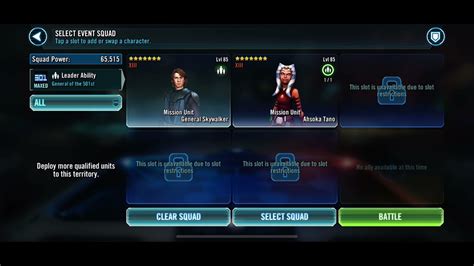 How To GAS Ahsoka Combat Mission LS Geo TB SWGOH YouTube