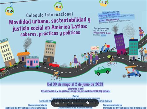 Lvmt Co Organisateur Du Coloquio Internacional Movilidad Urbana