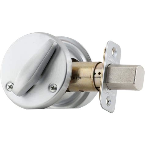 Schlage B500 Series Satin Chrome Deadbolt And Interior Thumbturn