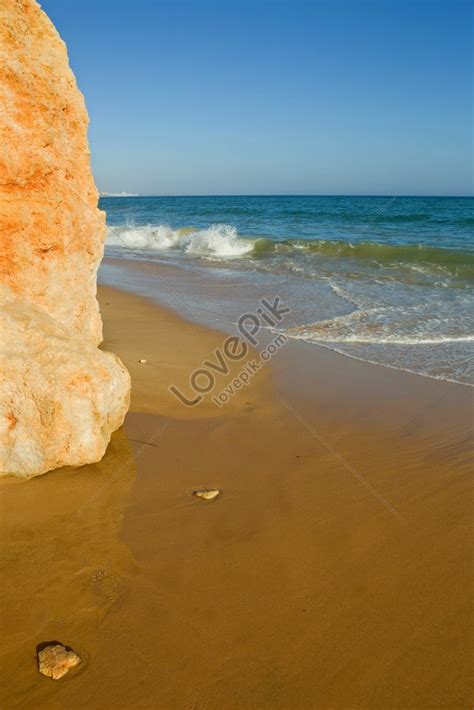 Magagandang Beach Ng Albufeira Sa Mga Larawan Larawan Numero Ng Larawan