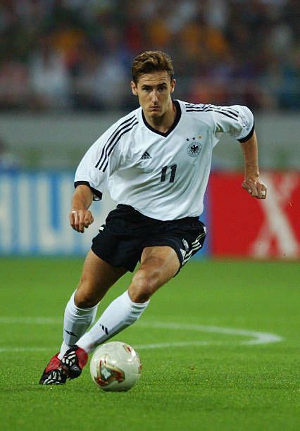 Miroslav Klose Of Germany On The Ball During The Germany V Cameroon