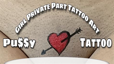 Latest P U 5 5 Y Tattoo Design Private Part Tattoo Arrow In Heart