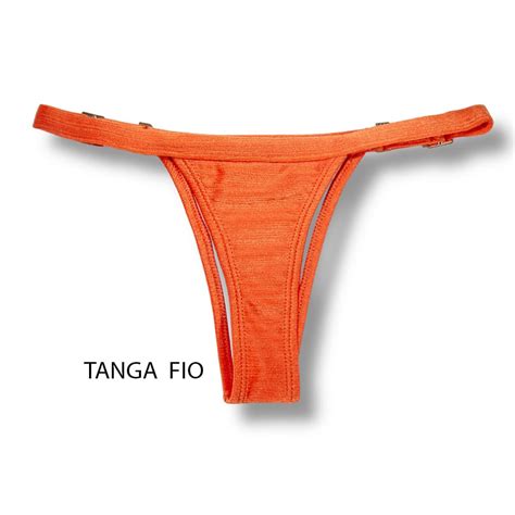 Veja Aqui Conjunto De Biquini Tangerina Top Jade Tanga Fany