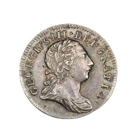 George III AD 1760 1820 Silver Twopence AD 1784 Maundy Coinage