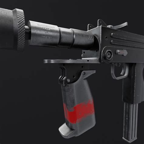 MAC-10 Submachine Gun 3D model | CGTrader