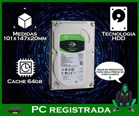 Disco Duro Interno 1tb Seagate Barracuda Pcreg PC Registrada