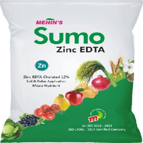 Powder Sumo Zinc Edta Zinc 12 Fully Chelated Zinc For Agriculture